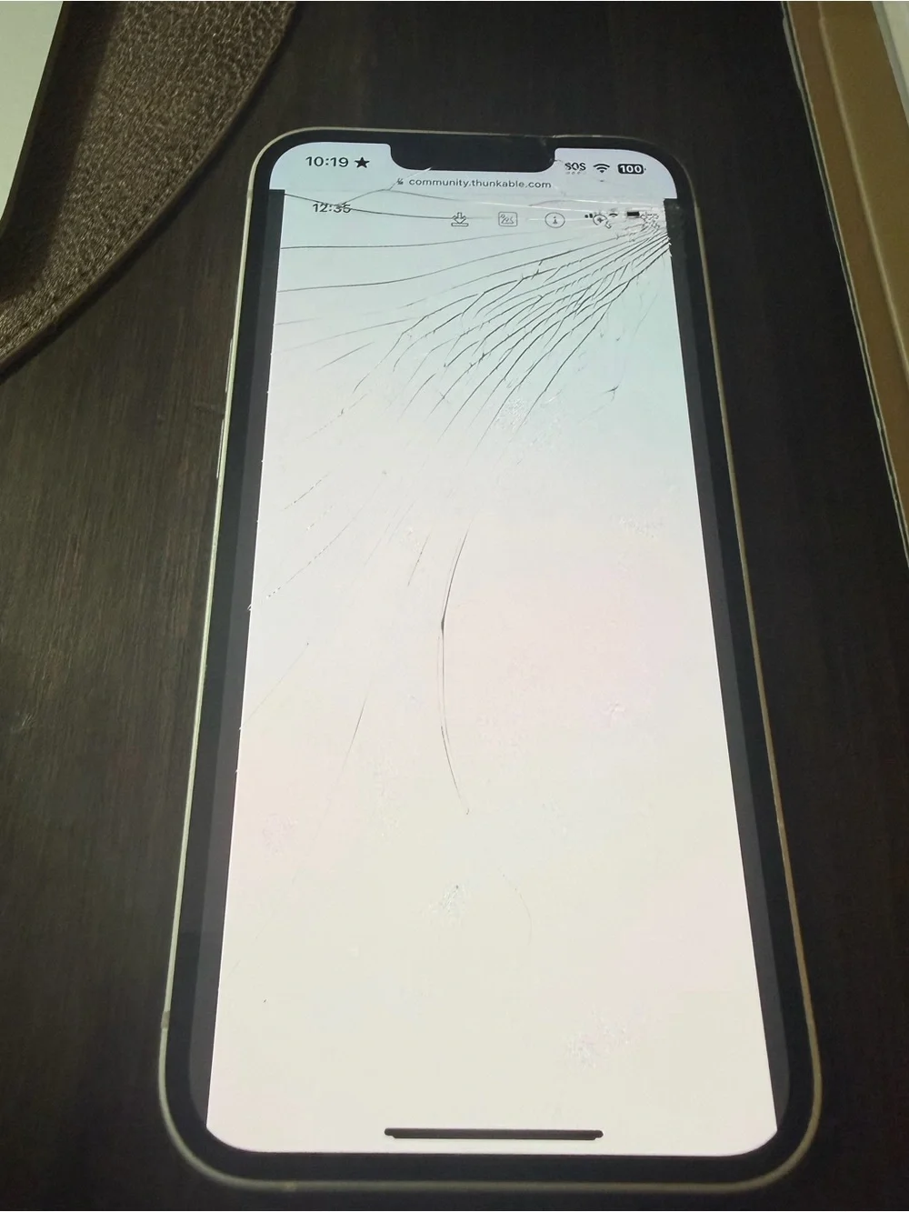 Apple iPhone 13 128GB Unlocked - Cracked Screen - Fully Functional